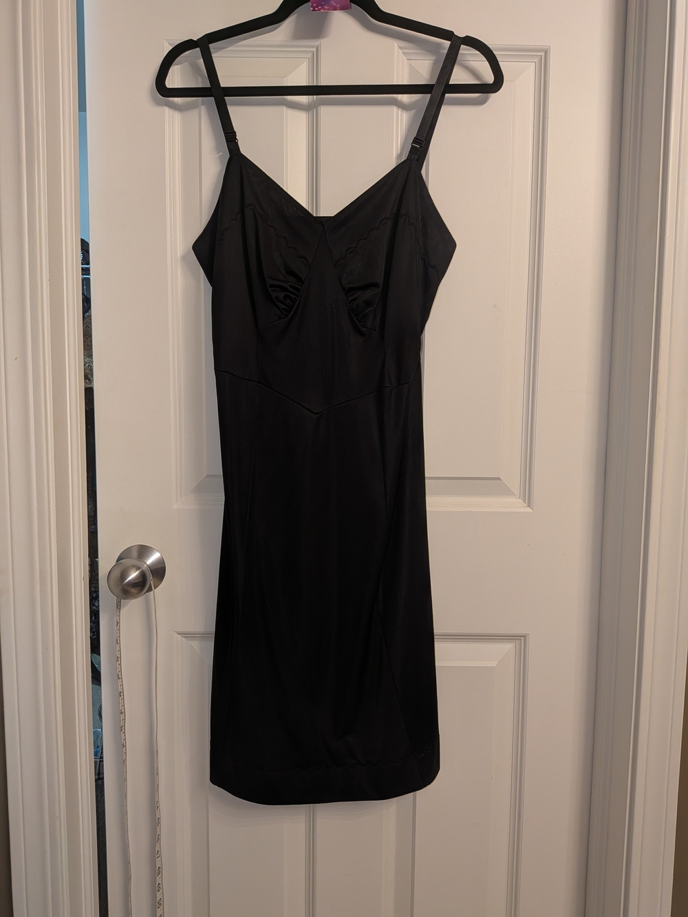 Vintage Black Slip Dress By Monsanto with Adjustable Straps